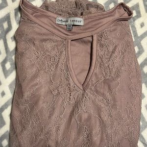 Purple Long Sleeve Lace